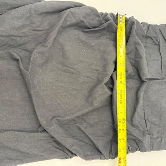 Anthropologie Black Strapless Dress Ruched Bodycon Mini Dress Size L - Picture 3 of 16